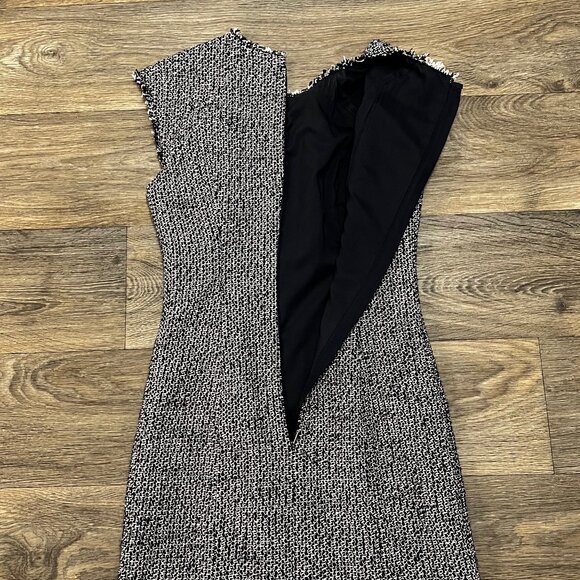 Rebecca Taylor Confetti Tweed Dress Navy Blue Pink Size 0 - Picture 11 of 13